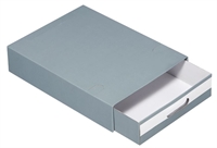 Esselte Maxibox Standard kartonbox med skuffe, grå, B:260 x H:70 x D:350mm